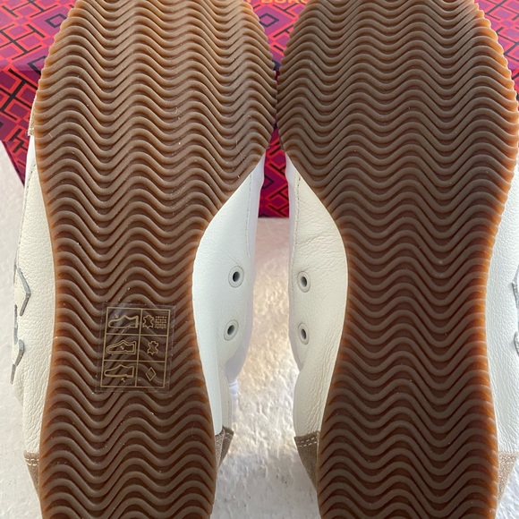 Tory Burch - Tory Sneakers White/New Ivory Suede/Calf Leather NWT - Picture 7 of 8